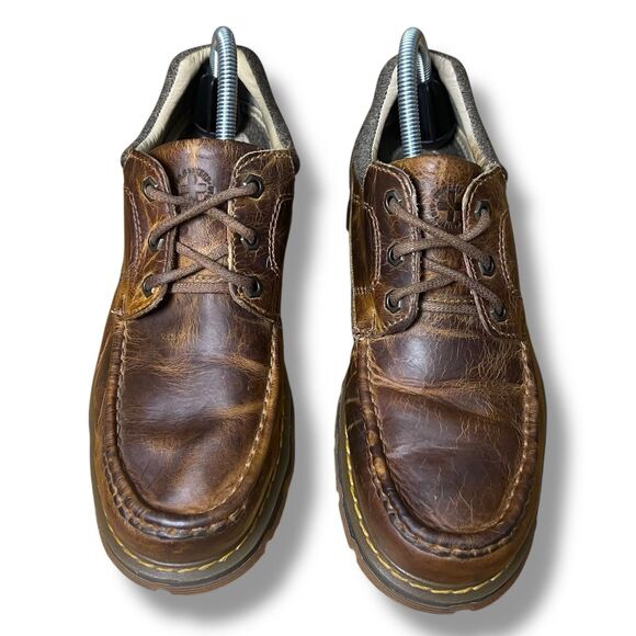 Dr Martens M 9 W11 Brown Leather Boots - Picture 5 of 14